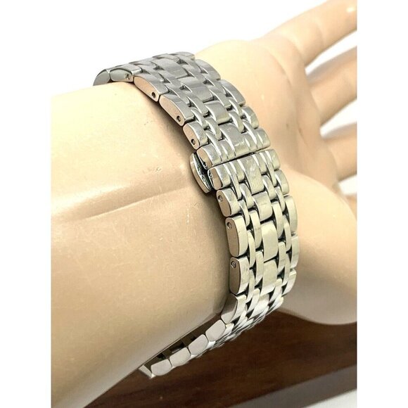 Bulova Men's Watch 96D145 Diamond Black Dial Silver Stainless Steel Quartz CHIP - Picture 10 of 14